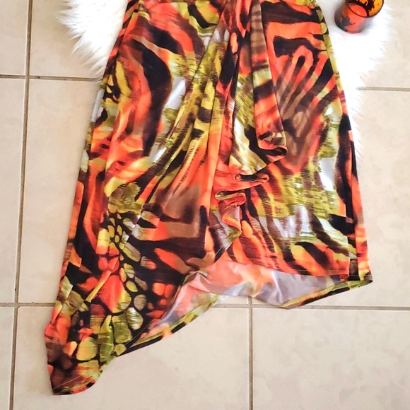 Orange and Black Dress - Picture 8 of 15